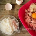 Boulettes de viande hachées avec du riz Comment faire cuire des escalopes de riz hachées